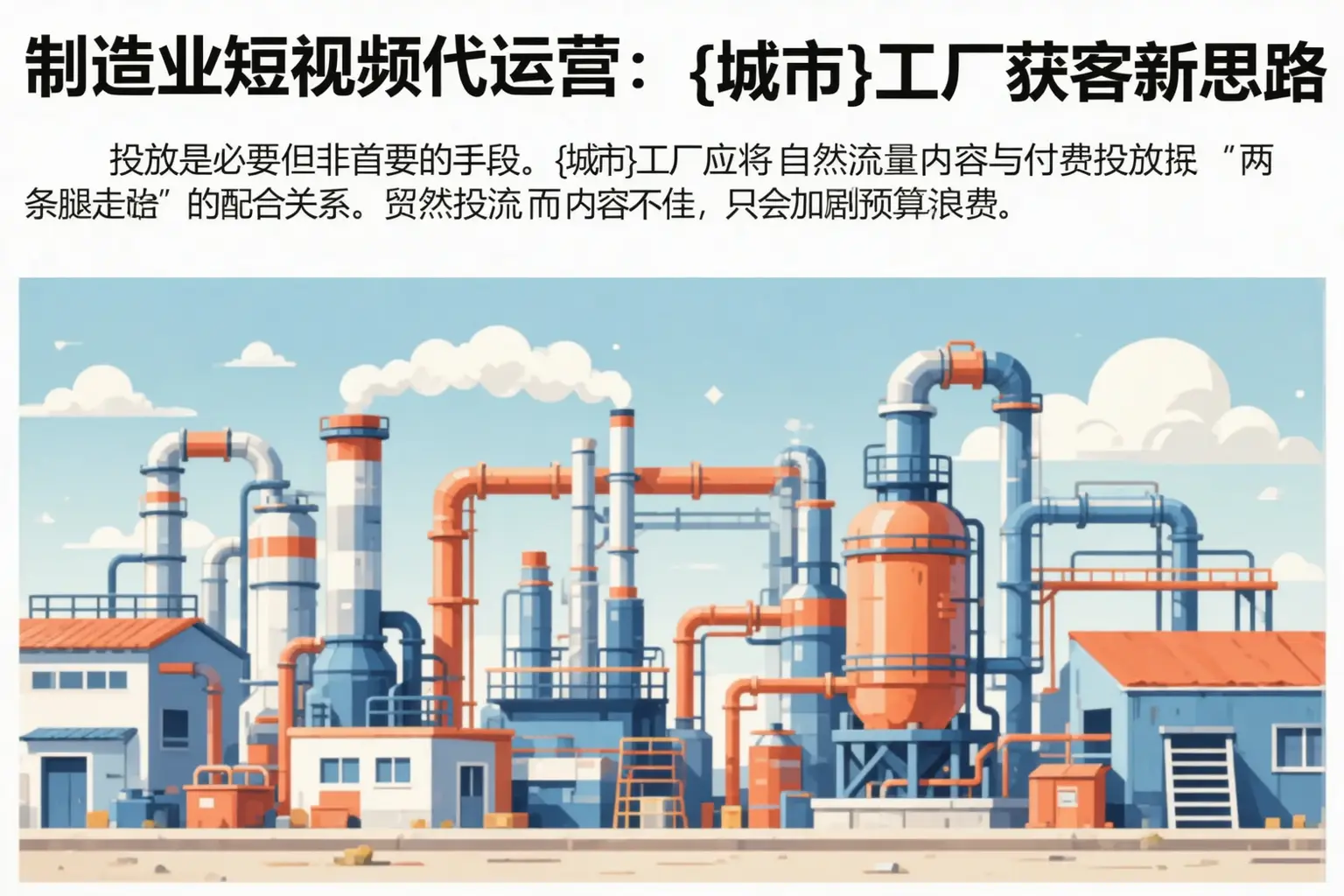 制造业短视频代运营：大厂工厂获客新思路